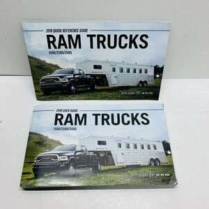 2018 Dodge Ram Trucks 1500/2500/3500 Owners Manual  User Guide With Case